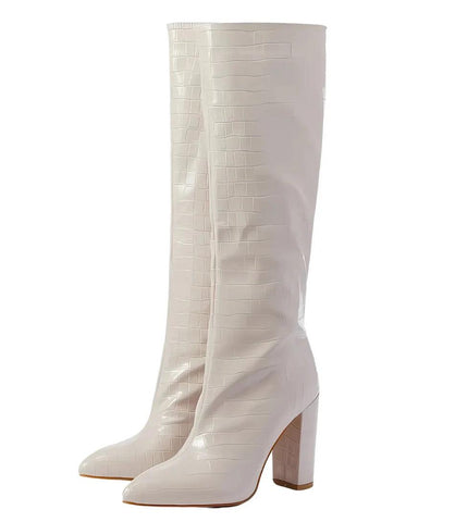 Bota Feminina Cano Alto de Couro para o Inverno | Brenda Bota Feminina Cano Alto de Couro para o Inverno | Brenda