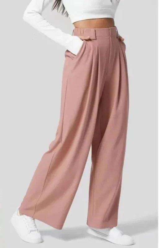 Calça Social Feminina Pantalona |Waffle Anellimn