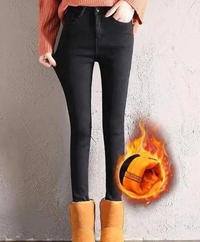 Calça Térmica Feminina Jeans | LeMoncler Calça Térmica Feminina Jeans | LeMoncler