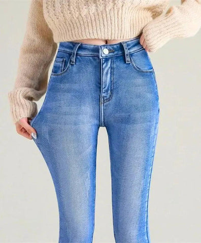 Calça Térmica Feminina Jeans | LeMoncler Calça Térmica Feminina Jeans | LeMoncler