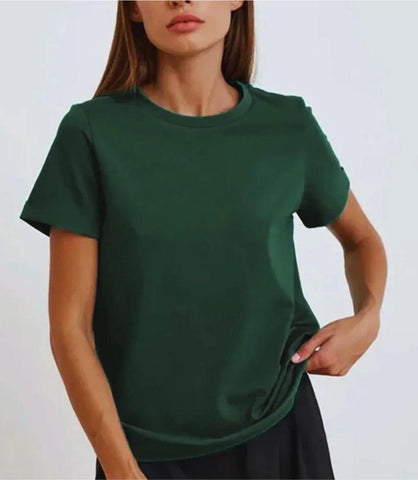 Camiseta Feminina Básica Algodão Premium | Mila Camiseta Feminina Básica Algodão Premium | Mila