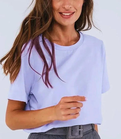 Camiseta Feminina Básica Algodão Premium | Mila Camiseta Feminina Básica Algodão Premium | Mila