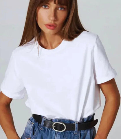 Camiseta Feminina Básica Algodão Premium | Mila Camiseta Feminina Básica Algodão Premium | Mila