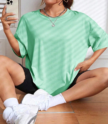 Camiseta Feminina Longa Oversized Algodão | Agah Camiseta Feminina Longa Oversized Algodão | Agah