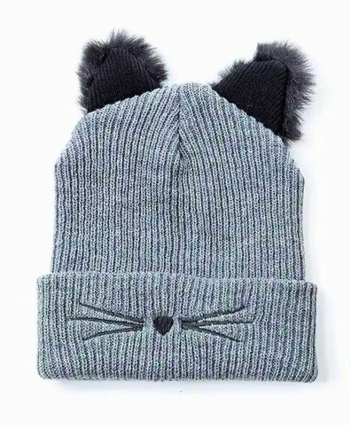 Gorro touca feminina gatinho em acrílico preto com orelhas de gato, ideal para inverno, confortável e estiloso. Gorro touca feminina gatinho em acrílico preto com orelhas de gato, ideal para inverno, confortável e estiloso.