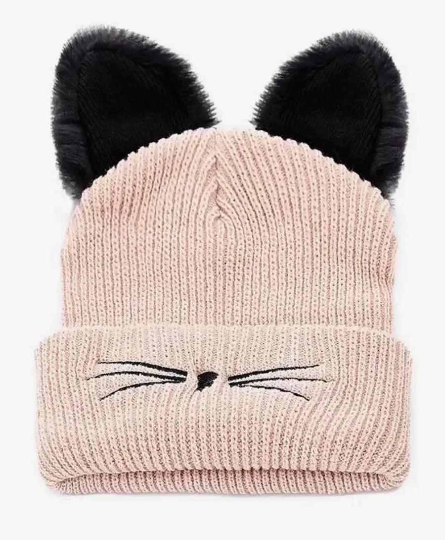 Gorro touca feminina gatinho em acrílico preto com orelhas de gato, ideal para inverno, confortável e estiloso. Gorro touca feminina gatinho em acrílico preto com orelhas de gato, ideal para inverno, confortável e estiloso.