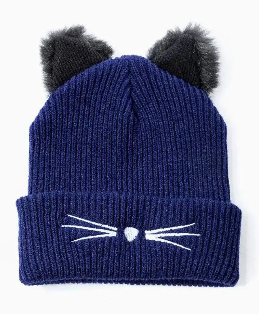Gorro touca feminina gatinho em acrílico preto com orelhas de gato, ideal para inverno, confortável e estiloso. Gorro touca feminina gatinho em acrílico preto com orelhas de gato, ideal para inverno, confortável e estiloso.