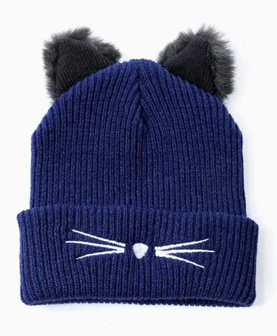 Gorro touca feminina gatinho em acrílico preto com orelhas de gato, ideal para inverno, confortável e estiloso. Gorro touca feminina gatinho em acrílico preto com orelhas de gato, ideal para inverno, confortável e estiloso.