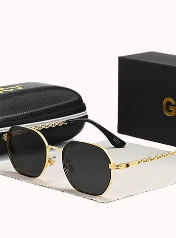 Óculos de Sol Vintage Hexagonal - Proteção UV e Estilo único para completar seu look Óculos de Sol Vintage Hexagonal - Proteção UV e Estilo único para completar seu look