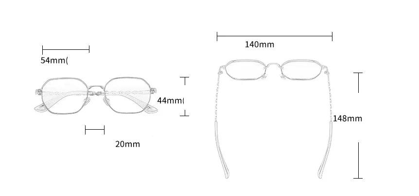 Óculos de Sol Vintage Hexagonal - Proteção UV e Estilo único para completar seu look Óculos de Sol Vintage Hexagonal - Proteção UV e Estilo único para completar seu look