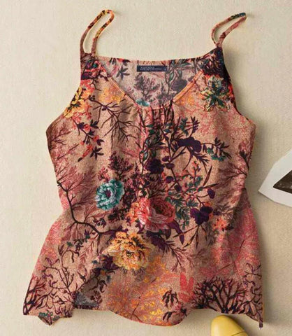 Regata Feminina Estampada Alça Fina Verão | Bêa Regata Feminina Estampada Alça Fina Verão | Bêa
