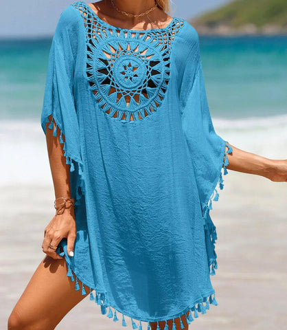 Saída de Praia Branca Curta | Tunic Saída de Praia Branca Curta | Tunic