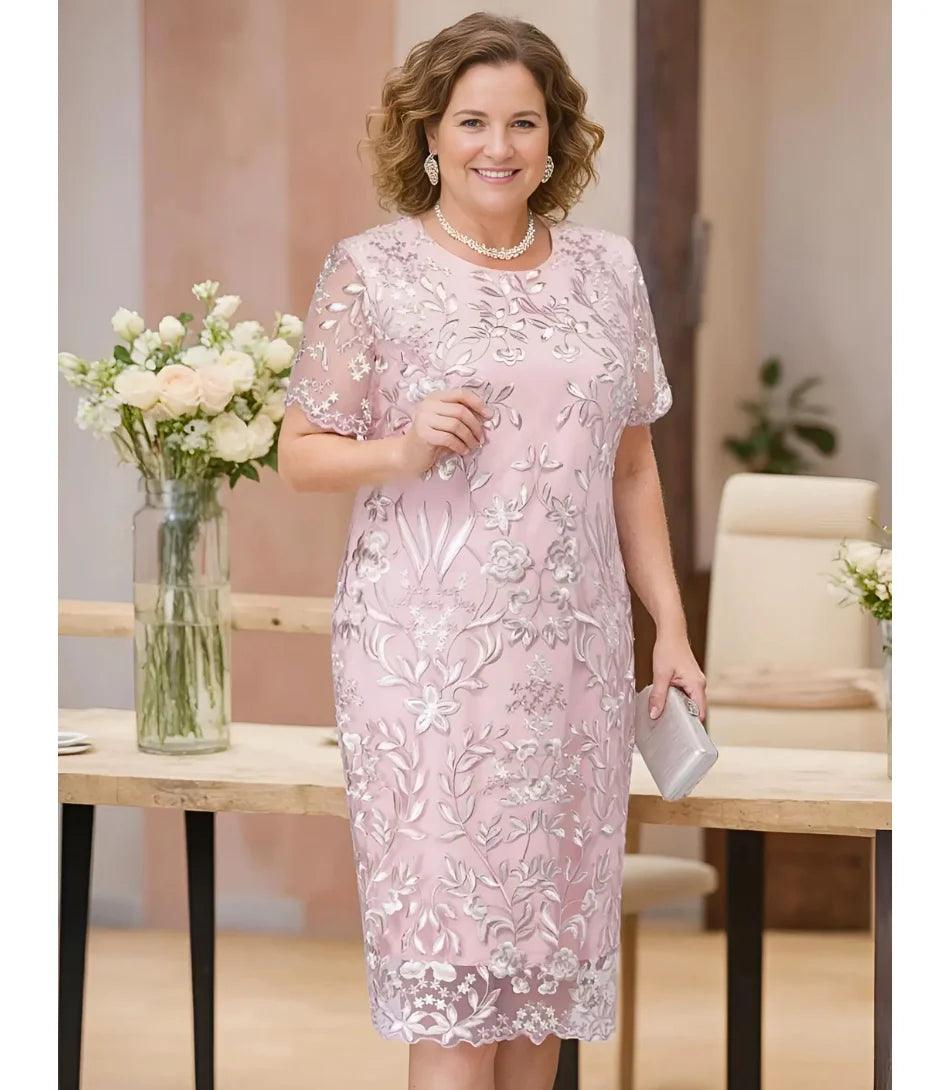 Vestido Midi Elegante Para Casamento Vestido Midi De Festa Plus