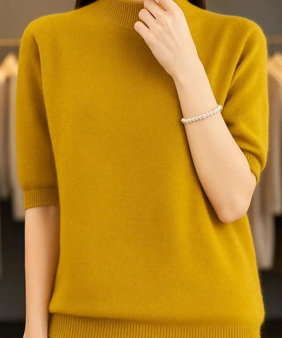Blusa Tricot Feminina Meia Manga Elegante Cashmere | Yare Blusa Tricot Feminina Meia Manga Elegante Cashmere | Yare