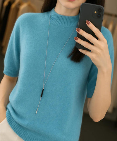 Blusa Tricot Feminina Meia Manga Elegante Cashmere | Yare Blusa Tricot Feminina Meia Manga Elegante Cashmere | Yare
