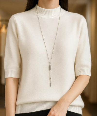 Comprar blusa tricot feminina branco meia manga felpuda cashemere elegante para looks confortáveis na meia-estação e inverno em promoção ZARA
 Comprar blusa tricot feminina branco meia manga felpuda cashemere elegante para looks confortáveis na meia-estação e inverno em promoção ZARA