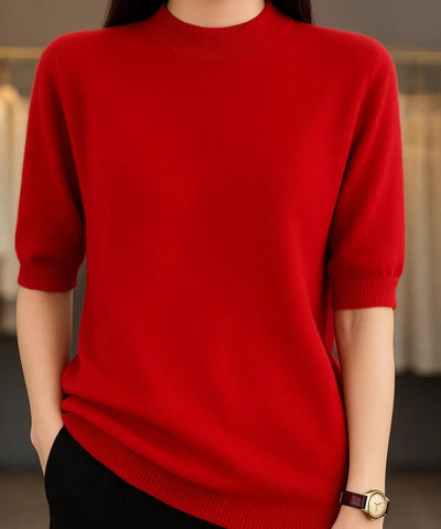 Blusa Tricot Feminina Meia Manga Elegante Cashmere | Yare Blusa Tricot Feminina Meia Manga Elegante Cashmere | Yare