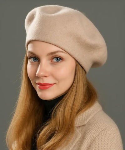 Boina Feminina Francesa de Lã com Cashmere Elegante | Francis Boina Feminina Francesa de Lã com Cashmere Elegante | Francis
