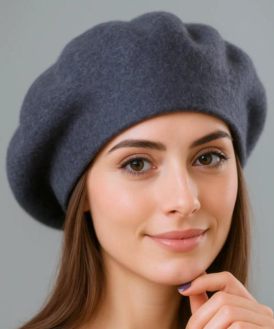 Boina Feminina Francesa de Lã com Cashmere Elegante | Francis Boina Feminina Francesa de Lã com Cashmere Elegante | Francis