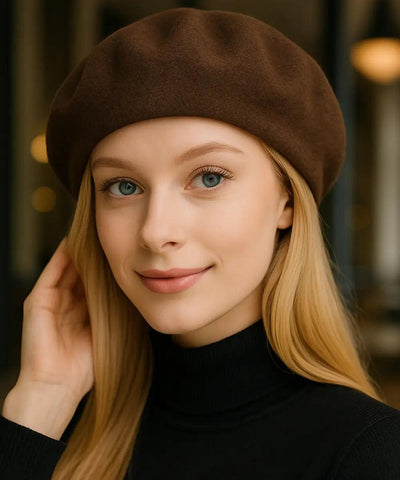 Boina Feminina Francesa de Lã com Cashmere Elegante | Francis Boina Feminina Francesa de Lã com Cashmere Elegante | Francis