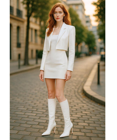 Bota Feminina Cano Alto Salto Fino Couro Elegante | Lione Bota Feminina Cano Alto Salto Fino Couro Elegante | Lione