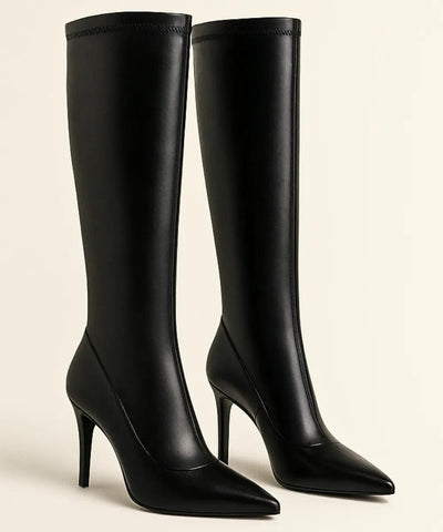 Bota Feminina Cano Alto com Salto Fino Elegante | Lion Bota Feminina Cano Alto com Salto Fino Elegante | Lion