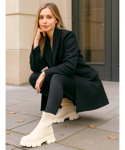 Bota Feminina Tratorada Knit de Inverno Urbano | Soled Bota Feminina Tratorada Knit de Inverno Urbano | Soled