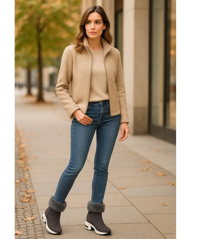 Botinha Feminina Térmica Com Plataforma Antiderrapante | Kai Botinha Feminina Térmica Com Plataforma Antiderrapante | Kai