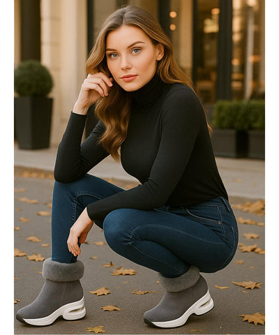 Botinha Feminina Térmica Com Plataforma Antiderrapante | Kai Botinha Feminina Térmica Com Plataforma Antiderrapante | Kai