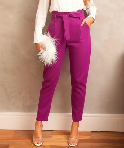 Calça Alfaiataria Feminina Cintura Alta Cinto | Halia Calça Alfaiataria Feminina Cintura Alta Cinto | Halia