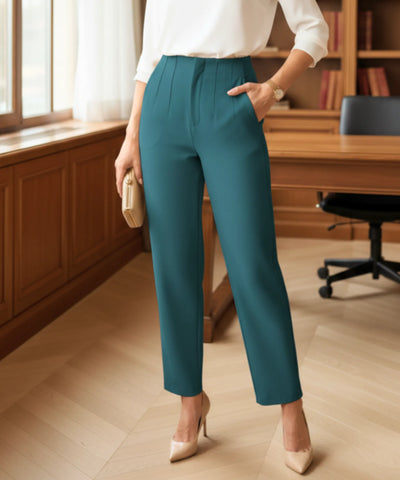 Calça Alfaiataria Feminina Cintura Alta Elegante | Flime Calça Alfaiataria Feminina Cintura Alta Elegante | Flime