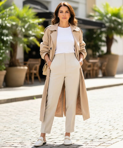 Calça Alfaiataria Feminina Cintura Alta Elegante | Flime Calça Alfaiataria Feminina Cintura Alta Elegante | Flime