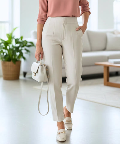 Calça Alfaiataria Feminina Cintura Alta Elegante | Flime Calça Alfaiataria Feminina Cintura Alta Elegante | Flime