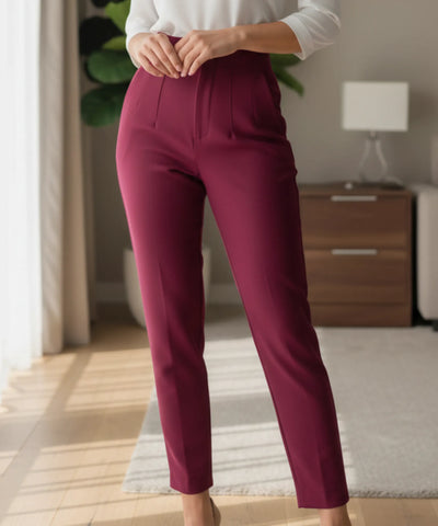 Calça Alfaiataria Feminina Cintura Alta Elegante | Flime Calça Alfaiataria Feminina Cintura Alta Elegante | Flime