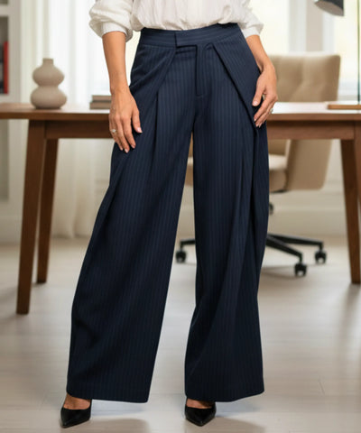 Calça Alfaiataria Feminina Wide Leg Casual Elegante | Trali Calça Alfaiataria Feminina Wide Leg Casual Elegante | Trali