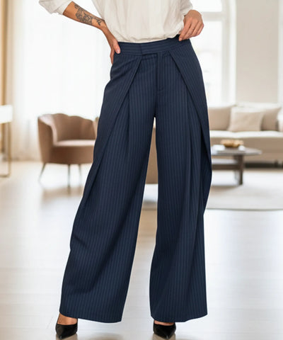 Calça Alfaiataria Feminina Wide Leg Casual Elegante | Trali Calça Alfaiataria Feminina Wide Leg Casual Elegante | Trali