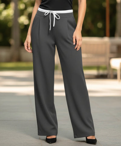Calça Wide Leg Feminina Alfaiataria Cintura Alta Leve | Cili Calça Wide Leg Feminina Alfaiataria Cintura Alta Leve | Cili