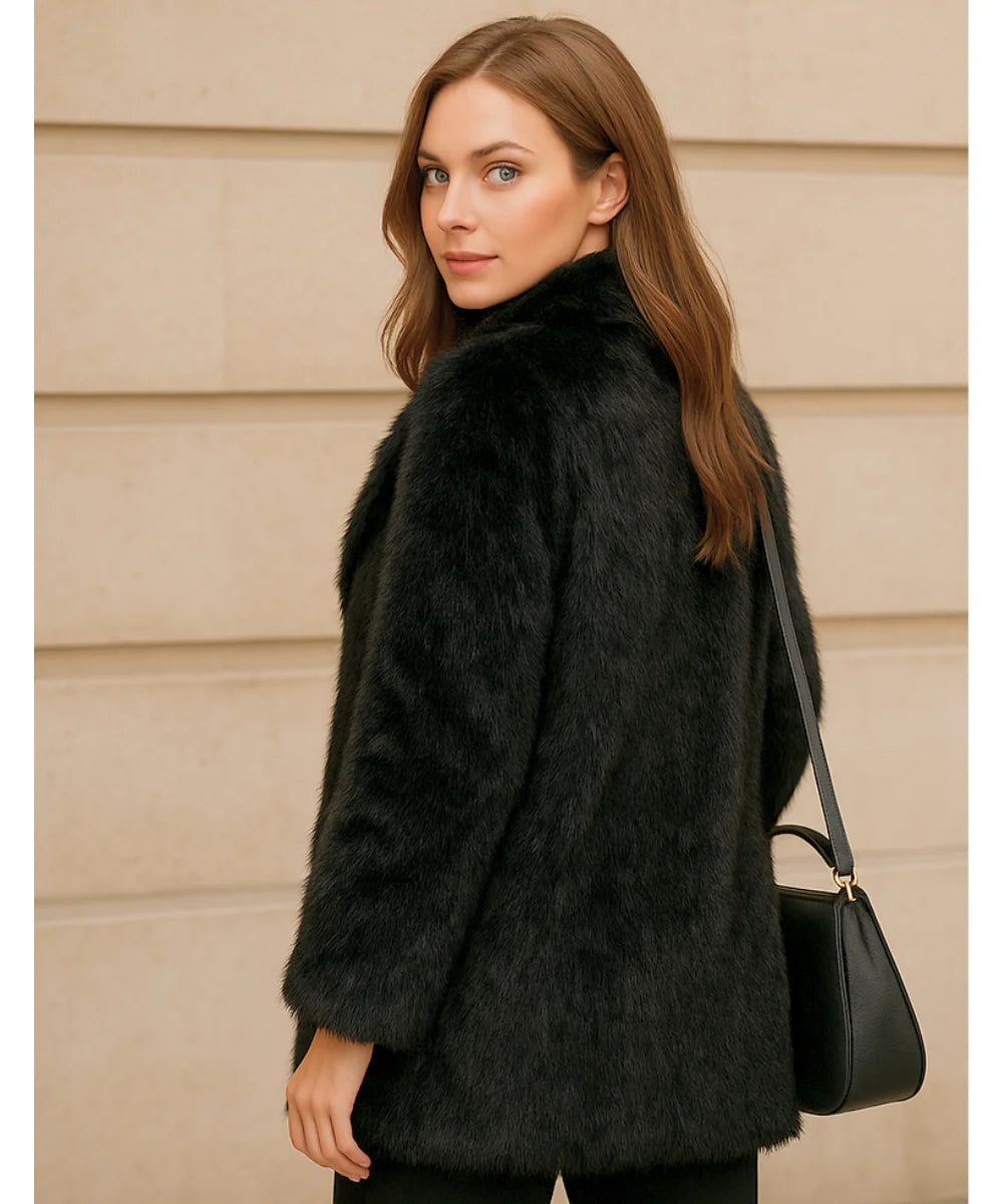Comprar casaco feminino de pelo sintético premium super macio e elegante para inverno em oferta com caimento impecável Comprar casaco feminino de pelo sintético premium super macio e elegante para inverno em oferta com caimento impecável