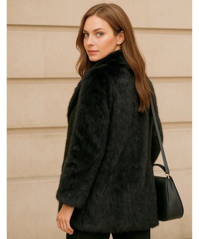 Comprar casaco feminino de pelo sintético premium super macio e elegante para inverno em oferta com caimento impecável Comprar casaco feminino de pelo sintético premium super macio e elegante para inverno em oferta com caimento impecável