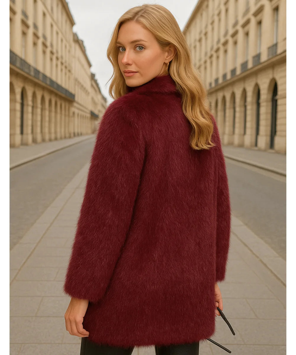 Comprar casaco feminino de pelo sintético premium super macio e elegante para inverno em oferta com caimento impecável Comprar casaco feminino de pelo sintético premium super macio e elegante para inverno em oferta com caimento impecável