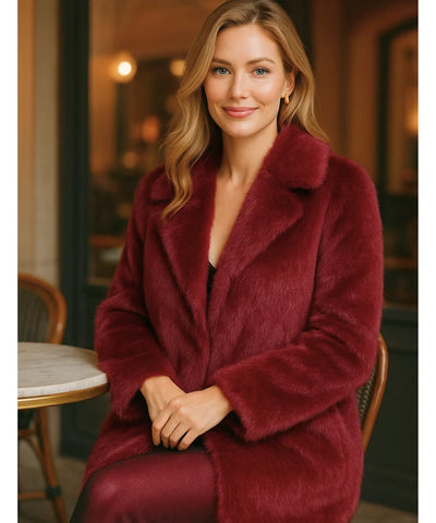 Comprar casaco feminino de pelo sintético premium super macio e elegante para inverno em oferta com caimento impecável Comprar casaco feminino de pelo sintético premium super macio e elegante para inverno em oferta com caimento impecável