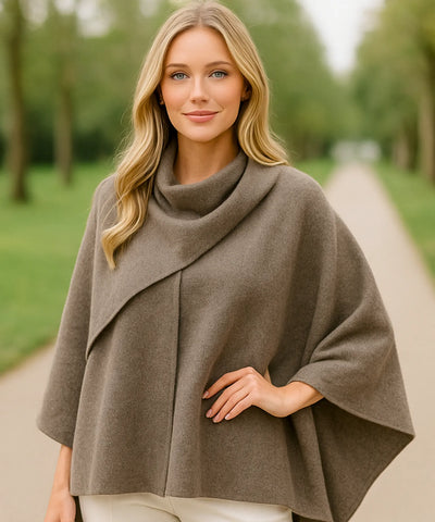 Casaco Feminino Tricot Oversized Lã Batida Inverno | Poli Casaco Feminino Tricot Oversized Lã Batida Inverno | Poli