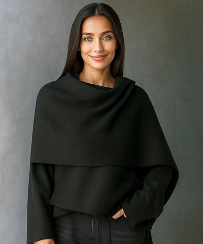 Comprar casaco feminino tricot preto oversized lã batida inverno quente confortável em promoção ZARA
 Comprar casaco feminino tricot preto oversized lã batida inverno quente confortável em promoção ZARA