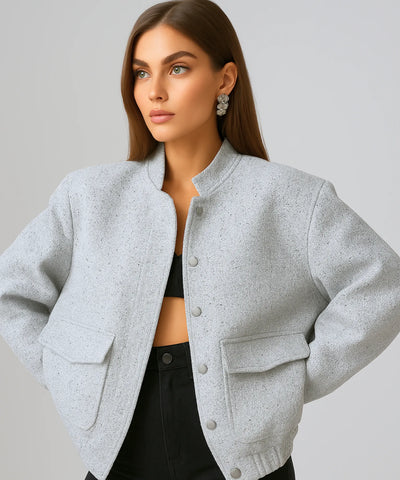 Jaqueta Bomber Feminina Paetê Brilho Elegante | Siara Jaqueta Bomber Feminina Paetê Brilho Elegante | Siara