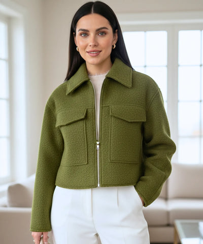 Jaqueta Oversized Feminina Lã Bouclê Elegante | Deisa Jaqueta Oversized Feminina Lã Bouclê Elegante | Deisa