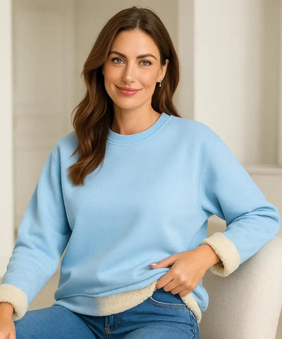 Moletom Feminino Peluciado Grosso com Forro Interno Térmico | Biela Moletom Feminino Peluciado Grosso com Forro Interno Térmico | Biela