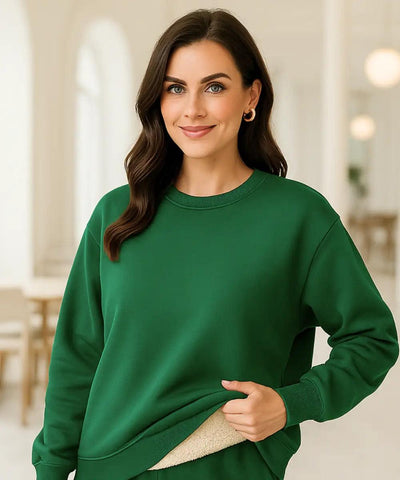 Moletom Feminino Peluciado Grosso com Forro Interno Térmico | Biela Moletom Feminino Peluciado Grosso com Forro Interno Térmico | Biela