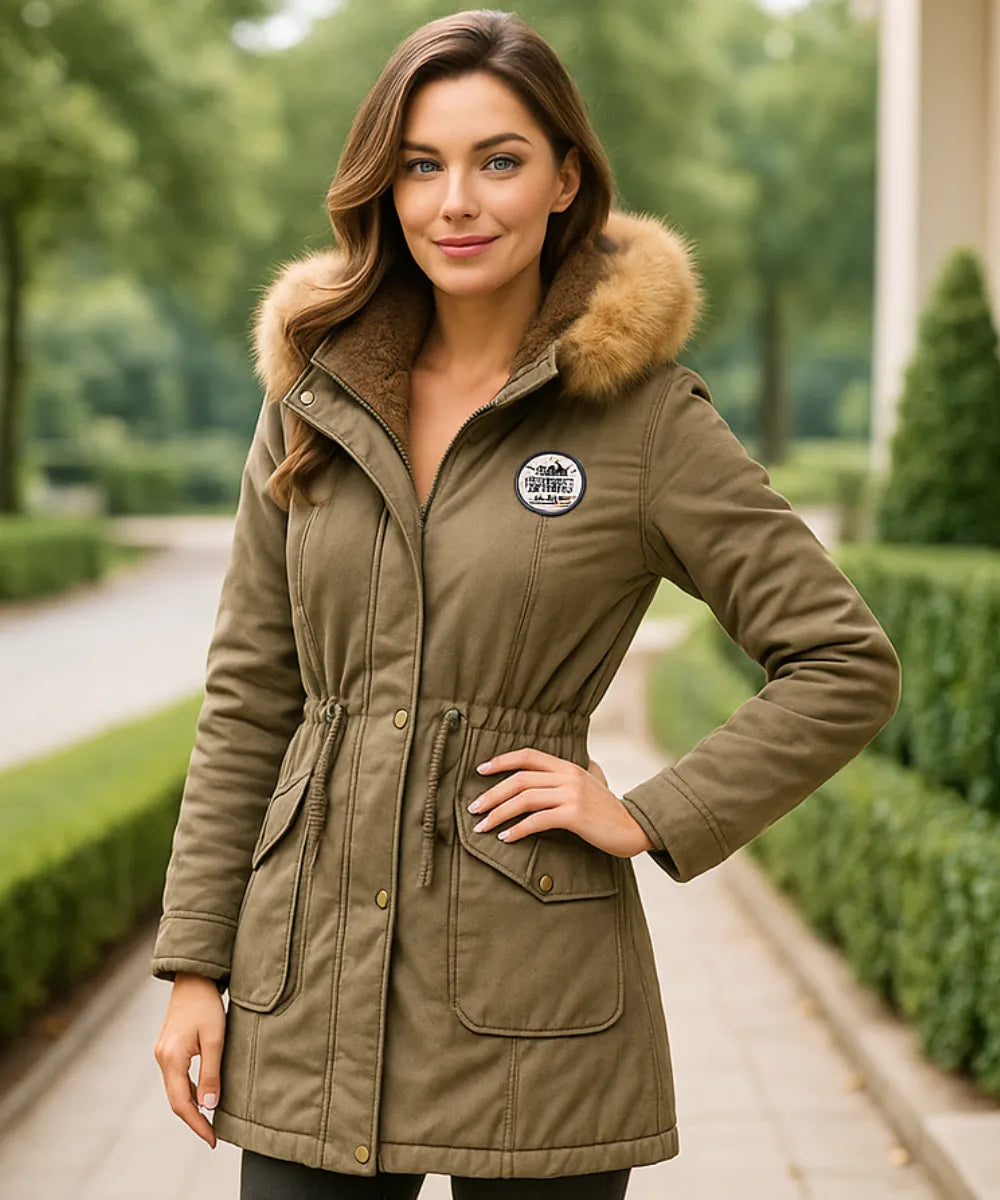 Comprar parka feminina inverno com capuz de pelo, forro peluciado e bolsos grandes para clima frio ou viagens em promoção ZARA
 Comprar parka feminina inverno com capuz de pelo, forro peluciado e bolsos grandes para clima frio ou viagens em promoção ZARA