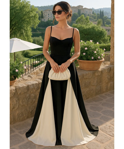 Vestido de Festa Longo Bicolor Casamento Formatura | Leah Vestido de Festa Longo Bicolor Casamento Formatura | Leah