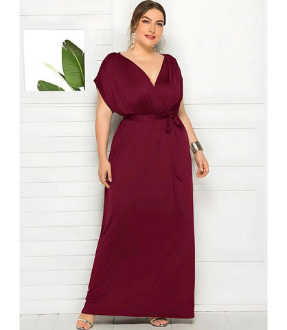 Vestido Longo Plus Size Elegante para Madrinhas e Formandas | Cloe Vestido Longo Plus Size Elegante para Madrinhas e Formandas | Cloe